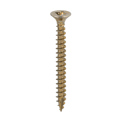6.0x60 Pozi Countersunk Multi Purpose Screw Zinc & Yellow Plated Timco Classic Range Pack 200