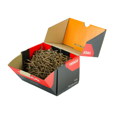 4x60 Pozi Countersunk Chipboard Screw Zinc & Yellow Plated Timco Solo Range Pack 1000