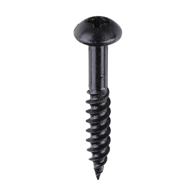 No10x11/4 Pozi Round Woodscrew BLACKJAX Pack 200