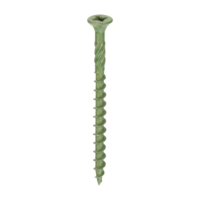 4.5x60 Pozi Countersunk Decking Screw Green Timco Pack 1500