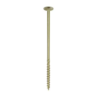 8.0x200 Torx Wafer Timber Screw Green Pack 50