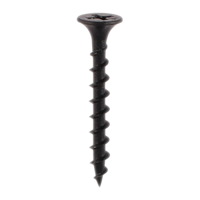 3.5x38 Phillips Bugle Coarse Drywall Screw Black Pack 1500