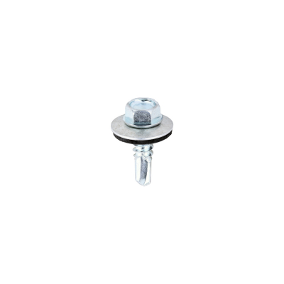 5.5x19 Hex Metal to Light Section Steel S/D Screw/Washer Zinc Pack 100