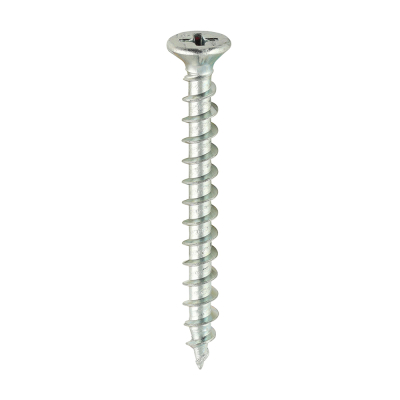 4.3x40 Unreinforced Frame Screw Zinc Plated Timco 200 Range Pack 1000