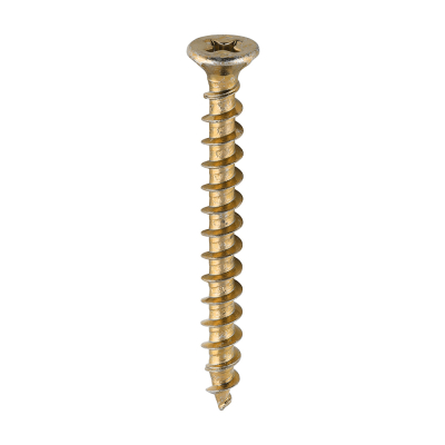 4.3x40 Unreinforced Frame Screw Zinc & Yellow Timco 200 Range Pack 1000