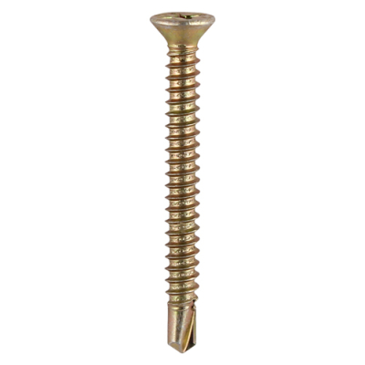 3.9x38 Reinforced Frame Screw Zinc & Yellow Plated Timco 120 Range Pack 1000