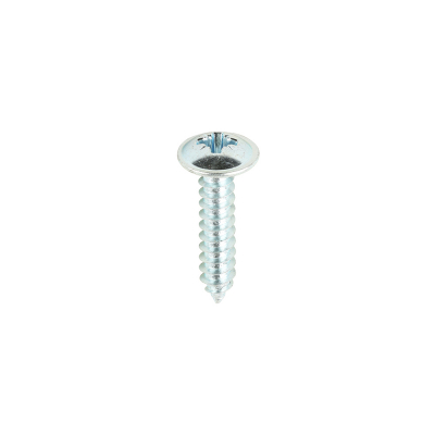No8x3/4 Pozi Flange Ab Point Self Tapping Screw DIN 4174CZ Zinc Plated Pack 200