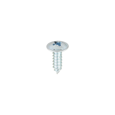 No8x1/2 Pozi Flange Ab Point Self Tapping Screw DIN 4174CZ Zinc Plated Pack 200