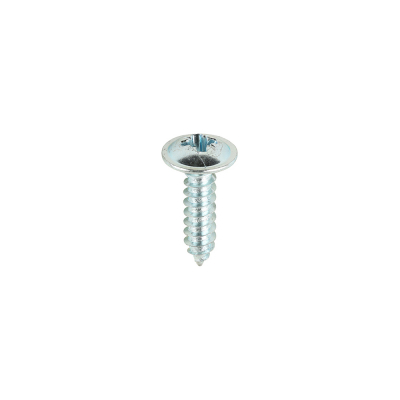 No8x5/8 Pozi Flange Ab Point Self Tapping Screw DIN 4174CZ Zinc Plated Pack 200