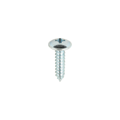 No10x3/4 Pozi Flange Ab Point Self Tapping Screw DIN 4174CZ Zinc Plated Pack 200