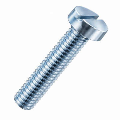 M4x10 Slotted Cheese Screw DIN 84 Zinc Plated Pack 1000