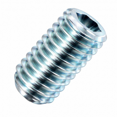 M10x16 Socket Setscrew Cup Point DIN 916 Zinc Plated Pack 200