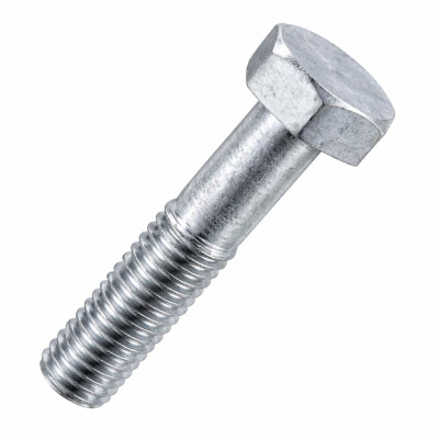 M10x50 Hex Bolt DIN 931 Hot Dipped Galvanised Gr.8.8 Pack 100