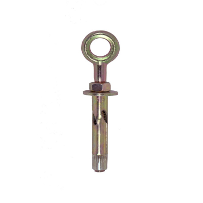 M6x45 Eye Bolt Sleeve Anchor Zinc & Yellow Plated JCP Ankerit Pack 20