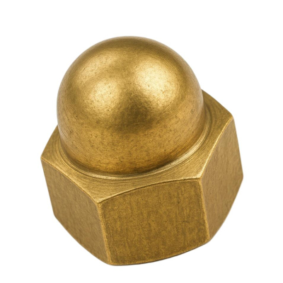 M10 Dome Nut Din1587 BRASS Pack 200