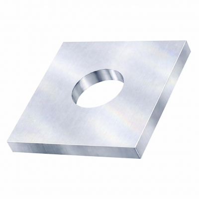 M6x40x5 Square Plate Washer DIN 436 Zinc Plated Pack 100