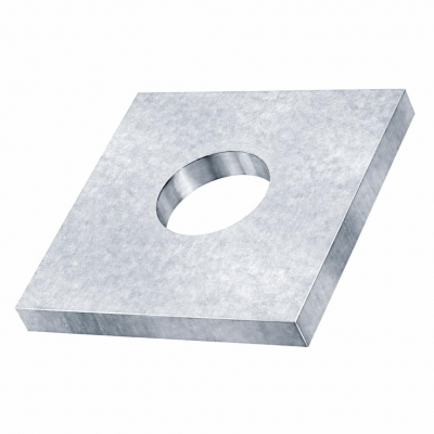M8x40x3 Square Plate Washer DIN 436 Hot Dipped Galvanised Pack 100