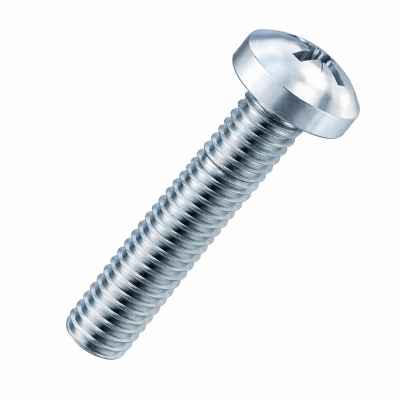 M6x25 Pozi Pan Screw DIN 7985 Zinc Plated Pack 200