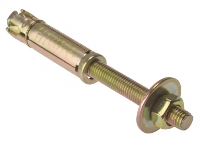 M12:75P Projecting Shield Anchor Zinc & Yellow Forgefix Plated Pack 5