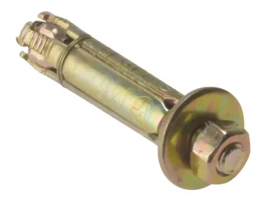 M8:60P Projecting Shield Anchor Zinc & Yellow Plated Forgefix Pack 10