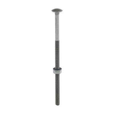 M10x220 Carriage Bolt, Nut & Washers DIN 603 Green Pack 10