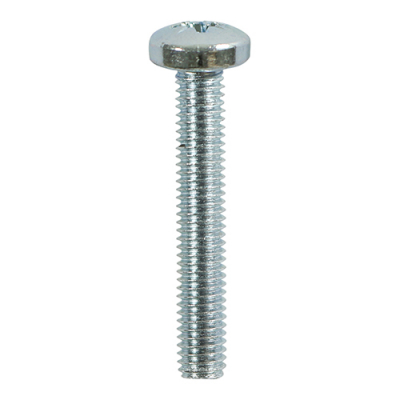 M6x16 Pozi Pan Screw DIN 7985 Zinc Plated Pack 100