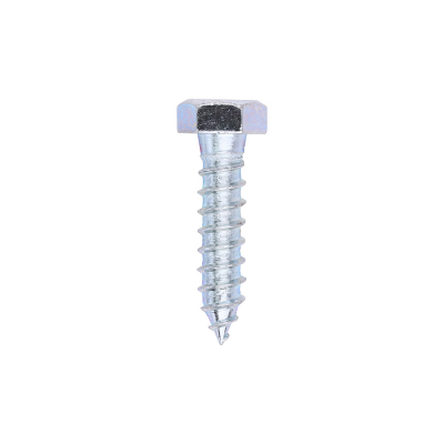12x50 Coachscrew DIN 571 Zinc Plated Pack 100
