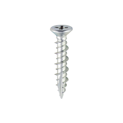 4.8x25 Unreinforced Frame Screw Zinc Plated Timco 100 Range Pack 1000