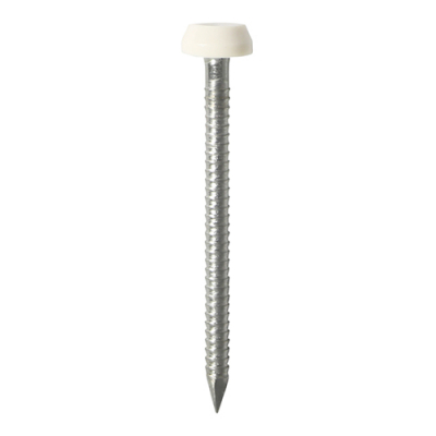 30x2.1 Polymer Headed Pin A4 White (Head Diameter 6.2) Pack 60