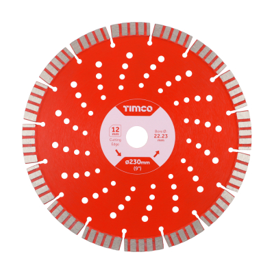 230x22.2 Premium Segmented Continuous Diamond Disc Cutter Blade