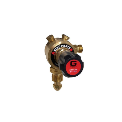 Single Stage Acetylene Regulator Plugged 25 Bar, 1.5 Bar Outlet Base Entry