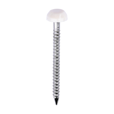 30x2.1 Polymer Headed Pin A4 Cream (Head Diameter 6.2) Pack 250