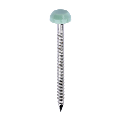30x2.1 Polymer Headed Pin A4 Chartwell Green (Head Diameter 6.2) Pack 250