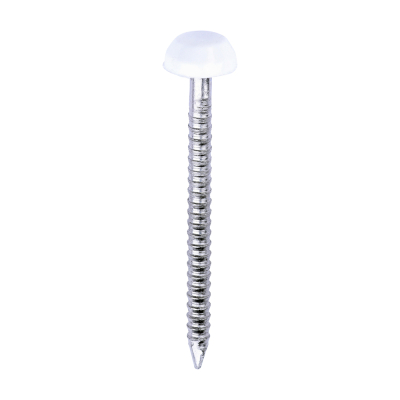 30x2.1 Polymer Headed Pin A4 White (Head Diameter 6.2) Pack 250