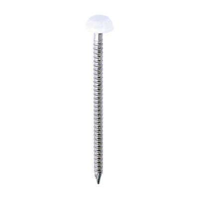 40x2.1 Polymer Headed Pin A4 White (Head Diameter 6.2) Pack 250