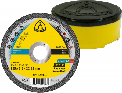 180x1.6x22.23 Metal Slitting Disc A960TZ SPECIAL Klingspor Pack 25