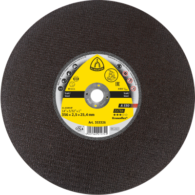 406x3x25.4 Metal Cutting Disc A330 EXTRA Klinspor Pack 10