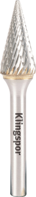 12.7x22x6 Cone Shaped Carbide Burr HF100M Double Serration Cut (Cut 6)