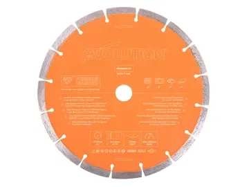 255x22.2 Premium Segmented Diamond Disc Cutter Masonry Blade Orange Evolution