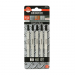 Jigsaw Blade Metal T318A Fine/Medium Straight Cut 1-3mm Pack 5