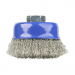 75mm (M14x0.5) Angle Grinder Crimped Stainless Steel Wire Cup Brush