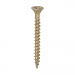4.0x50 Pozi Countersunk Multi Purpose Screw Zinc & Yellow Plated Timco C2 Range Pack 1000