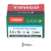 3.5x16 Pozi Countersunk Multi Purpose Screw A2 Timco Classic Range Pack 200