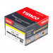 6.0x40 Advanced Flanged Coachscrew DIN 571 Zinc & Yellow Plated Pack 100