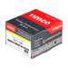 8.0x40 Advanced Flanged Coachscrew DIN 571 Zinc & Yellow Plated Pack 50