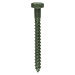 6.0x75 Coachscrew Din571 Green Pack 10
