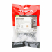 M8x100 Carriage Bolt, Nut & Washers DIN 603 Silver Pack 10