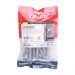 M8x110 Carriage Bolt, Nut & Washers DIN 603 Silver Pack 10