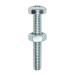 M4x20 Pozi Pan Screw & Nut Din7985 Zinc Plated Pack 32