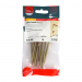 6.0x80 Advanced Flanged Coachscrew DIN 571 Zinc & Yellow Plated Pack 10